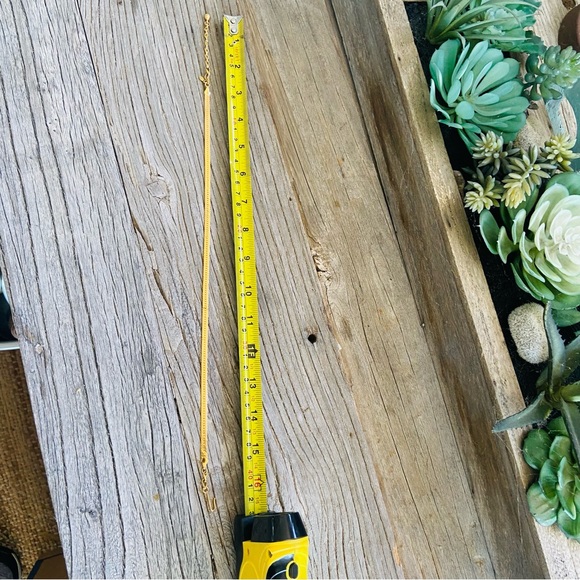 Gold vintage Herringbone Necklace, Monet, Gold Chain - Picture 5 of 7